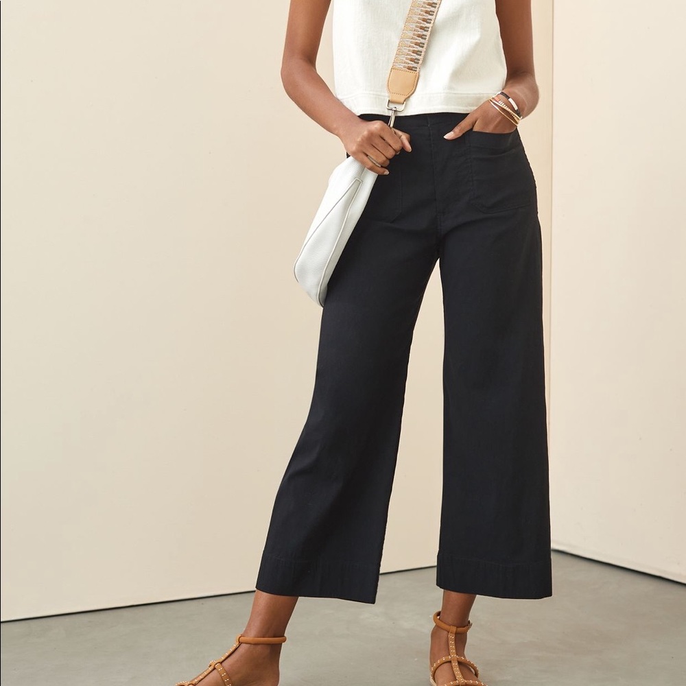 Pilcro Black Wide Leg Pants
